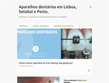 Tablet Screenshot of aparelhosortodontia.com